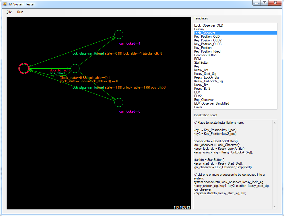 Model viewer with a simple locking system observer model